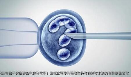 哪些情况会容易引起精卵染色体异常呢？三代试管婴儿胚胎染色体检测技术助力生育健康宝宝