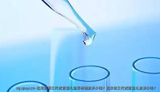 北京做第三代试管婴儿复苏移植要多少钱？北京做三代试管婴儿要多少钱？